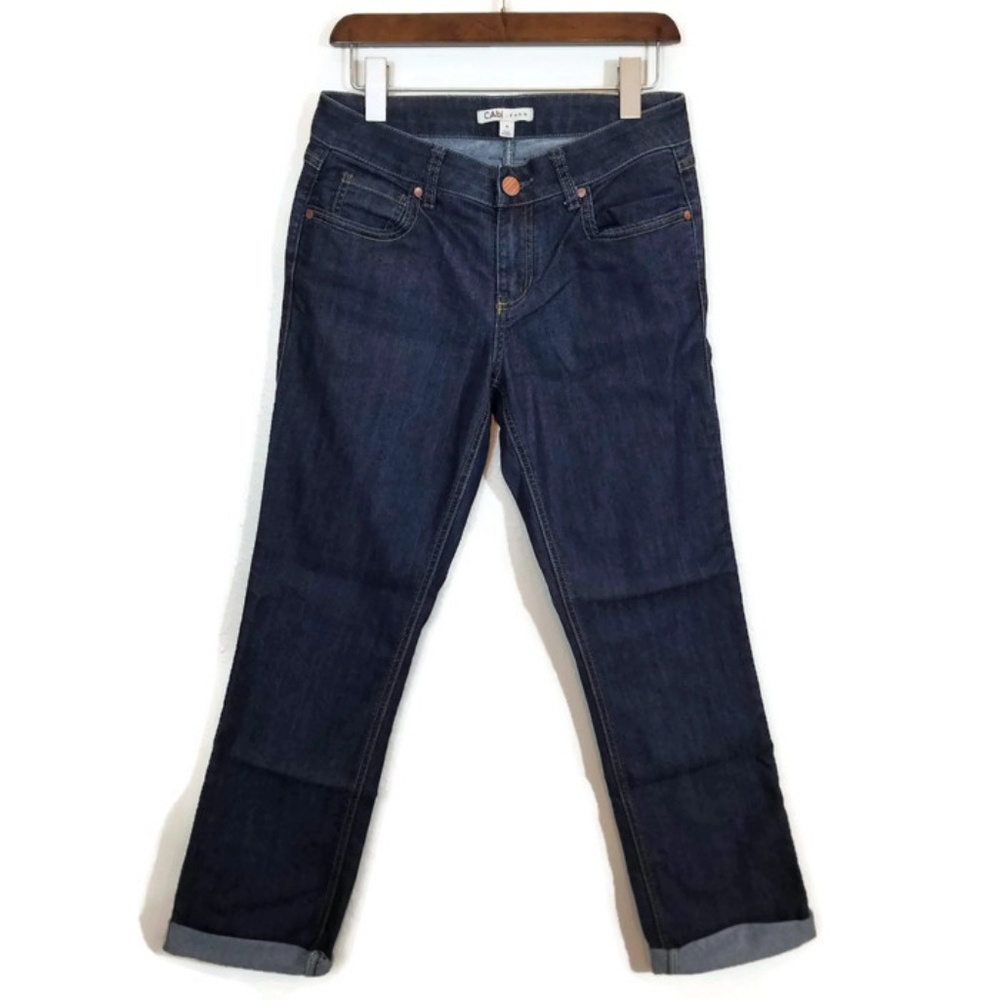 CAbi Jeans #334 Dark Wash Straight Leg Size 4
